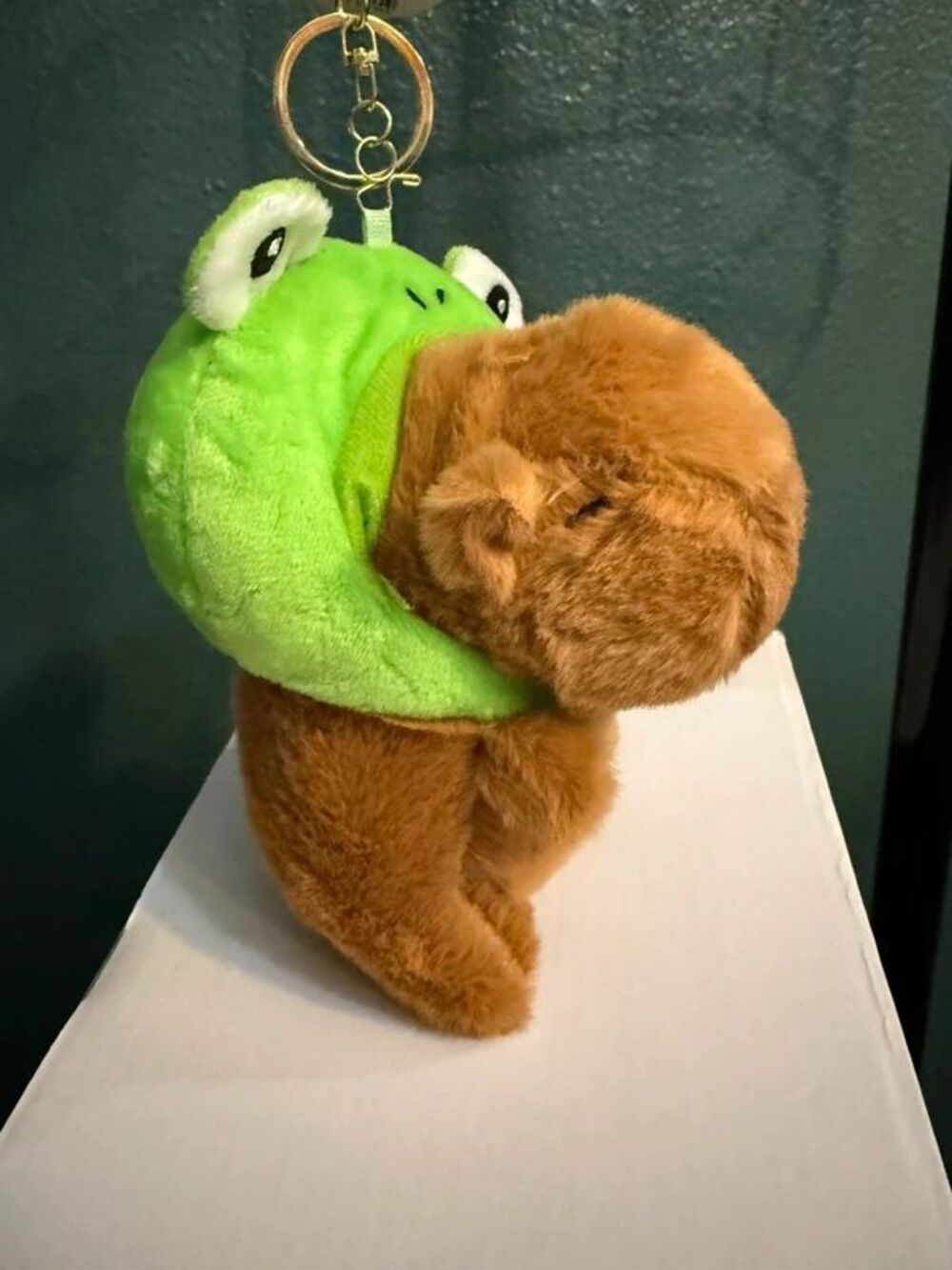 Set of 4 Capybara Plush Purse Charms | Frog Bunny Chick Teddy Bear | NWT - Picture 15 of 16